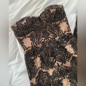 Black sequin maxi dress from Dress The Population